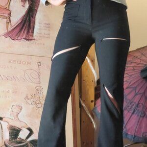 I.AM.GIA. multiple openings with zippers black pants - Size Xs